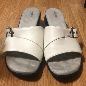 White Walking Cradle sandals.